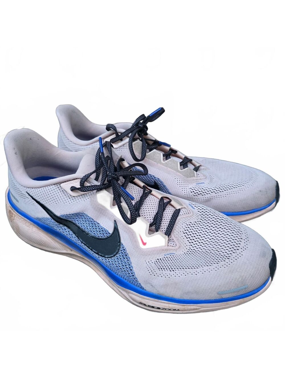Men's Size 14 - Nike Running white and blue running shoes